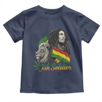Jah Soldier Toddler T Shirt Lion Of Judah Reggae Rastafari Flag - Wonder Print Shop