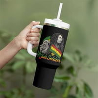 Jah Soldier Tumbler With Handle Lion Of Judah Reggae Rastafari Flag - Wonder Print Shop