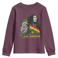 Jah Soldier Youth Sweatshirt Lion Of Judah Reggae Rastafari Flag - Wonder Print Shop