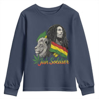 Jah Soldier Youth Sweatshirt Lion Of Judah Reggae Rastafari Flag - Wonder Print Shop