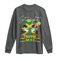 Straight Trippin Jamaica Long Sleeve Shirt Family Squad Summer Vacation - Wonder Print Shop
