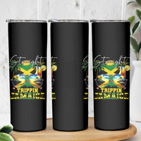 Straight Trippin Jamaica Skinny Tumbler Family Squad Summer Vacation - Wonder Print Shop