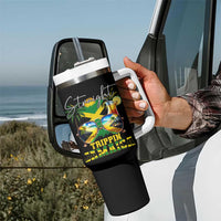 Straight Trippin Jamaica Tumbler With Handle Family Squad Summer Vacation - Wonder Print Shop