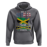 Made In America With Jamaica Parts Hoodie Jamaican American - Wonder Print Shop