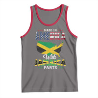 Made In America With Jamaica Parts Tank Top Jamaican American - Wonder Print Shop