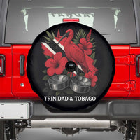 Trinidadian and Tobagonian Pride Spare Tire Cover Trinidadian Roots Scarlet Ibis Steelpans - Wonder Print Shop