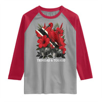 Trinidadian and Tobagonian Pride Raglan Shirt Trinidadian Roots Scarlet Ibis Steelpans - Wonder Print Shop