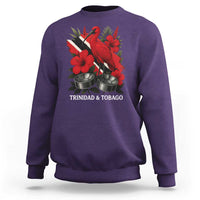 Trinidadian and Tobagonian Pride Sweatshirt Trinidadian Roots Scarlet Ibis Steelpans - Wonder Print Shop