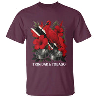 Trinidadian and Tobagonian Pride T Shirt Trinidadian Roots Scarlet Ibis Steelpans - Wonder Print Shop