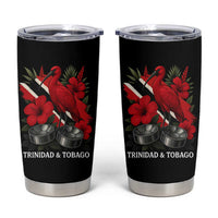 Trinidadian and Tobagonian Pride Tumbler Cup Trinidadian Roots Scarlet Ibis Steelpans - Wonder Print Shop