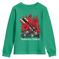 Trinidadian and Tobagonian Pride Youth Sweatshirt Trinidadian Roots Scarlet Ibis Steelpans - Wonder Print Shop