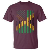 Jamaican American Distressed Patriotic Flag T Shirt - Wonder Print Shop