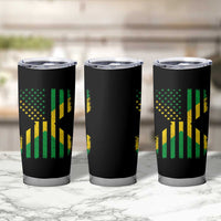 Jamaican American Distressed Patriotic Flag Tumbler Cup - Wonder Print Shop