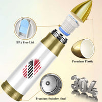 Trinidad And Tobago Trinidadian American Flag Bullet Tumbler - Wonder Print Shop