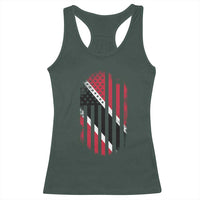 Trinidad And Tobago Trinidadian American Flag Racerback Tank Top - Wonder Print Shop