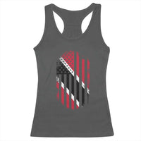 Trinidad And Tobago Trinidadian American Flag Racerback Tank Top - Wonder Print Shop