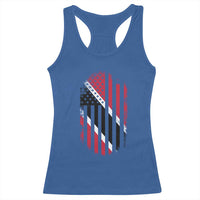 Trinidad And Tobago Trinidadian American Flag Racerback Tank Top - Wonder Print Shop