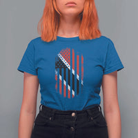 Trinidad And Tobago Trinidadian American Flag T Shirt For Women - Wonder Print Shop
