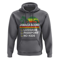 Jamaican Travel Vacation Trip Hoodie Jamaica Bound Luggage Passport No Kids - Wonder Print Shop