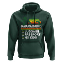 Jamaican Travel Vacation Trip Hoodie Jamaica Bound Luggage Passport No Kids - Wonder Print Shop