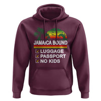 Jamaican Travel Vacation Trip Hoodie Jamaica Bound Luggage Passport No Kids - Wonder Print Shop