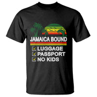 Jamaican Travel Vacation Trip T Shirt Jamaica Bound Luggage Passport No Kids - Wonder Print Shop