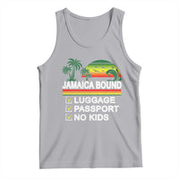 Jamaican Travel Vacation Trip Tank Top Jamaica Bound Luggage Passport No Kids - Wonder Print Shop