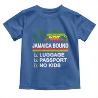 Jamaican Travel Vacation Trip Toddler T Shirt Jamaica Bound Luggage Passport No Kids - Wonder Print Shop