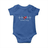 Trinidad And Tobago Heartbeat ECG Pulse Trinidadian Flag Baby Onesie - Wonder Print Shop
