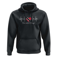 Trinidad And Tobago Heartbeat ECG Pulse Trinidadian Flag Hoodie - Wonder Print Shop