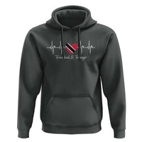 Trinidad And Tobago Heartbeat ECG Pulse Trinidadian Flag Hoodie - Wonder Print Shop