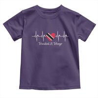 Trinidad And Tobago Heartbeat ECG Pulse Trinidadian Flag Toddler T Shirt - Wonder Print Shop