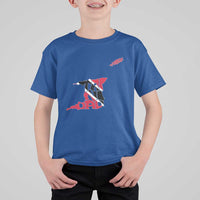 Trinidad And Tobago T Shirt For Kid Pride Trinidadian Roots Flag - Wonder Print Shop