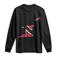 Trinidad And Tobago Long Sleeve Shirt Pride Trinidadian Roots Flag - Wonder Print Shop