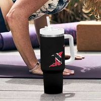 Trinidad And Tobago Tumbler With Handle Pride Trinidadian Roots Flag - Wonder Print Shop