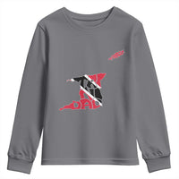 Trinidad And Tobago Youth Sweatshirt Pride Trinidadian Roots Flag - Wonder Print Shop
