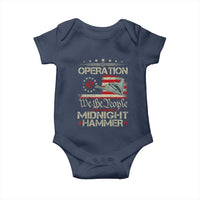 Operation Midnight Hammer Baby Onesie Bomber Jet Vintage Betsy Ross Flag - Wonder Print Shop