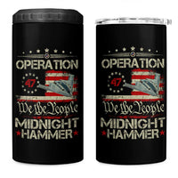 Operation Midnight Hammer 4 in 1 Can Cooler Tumbler Bomber Jet Vintage Betsy Ross Flag - Wonder Print Shop