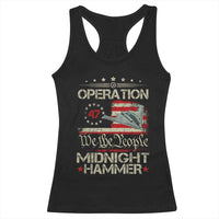 Operation Midnight Hammer Racerback Tank Top Bomber Jet Vintage Betsy Ross Flag - Wonder Print Shop
