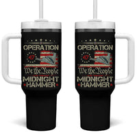 Operation Midnight Hammer Tumbler With Handle Bomber Jet Vintage Betsy Ross Flag - Wonder Print Shop