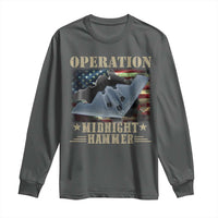 Operation Midnight Hammer Long Sleeve Shirt Bomber Jet American Flag - Wonder Print Shop