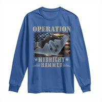 Operation Midnight Hammer Long Sleeve Shirt Bomber Jet American Flag - Wonder Print Shop