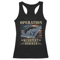 Operation Midnight Hammer Racerback Tank Top Bomber Jet American Flag - Wonder Print Shop
