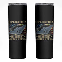 Operation Midnight Hammer Skinny Tumbler Bomber Jet American Flag - Wonder Print Shop