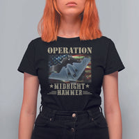 Operation Midnight Hammer T Shirt For Women Bomber Jet American Flag - Wonder Print Shop
