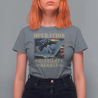 Operation Midnight Hammer T Shirt For Women Bomber Jet American Flag - Wonder Print Shop