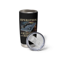 Operation Midnight Hammer Tumbler Cup Bomber Jet American Flag - Wonder Print Shop