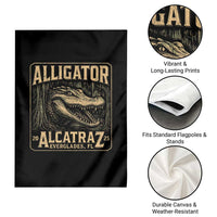Funny Alligator Alcatraz Garden Flag Florida Everglades Alligatraz Meme 2025 - Wonder Print Shop