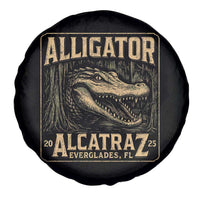 Funny Alligator Alcatraz Spare Tire Cover Florida Everglades Alligatraz Meme 2025 - Wonder Print Shop