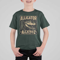 Funny Alligator Alcatraz T Shirt For Kid Florida Everglades Alligatraz Meme 2025 - Wonder Print Shop